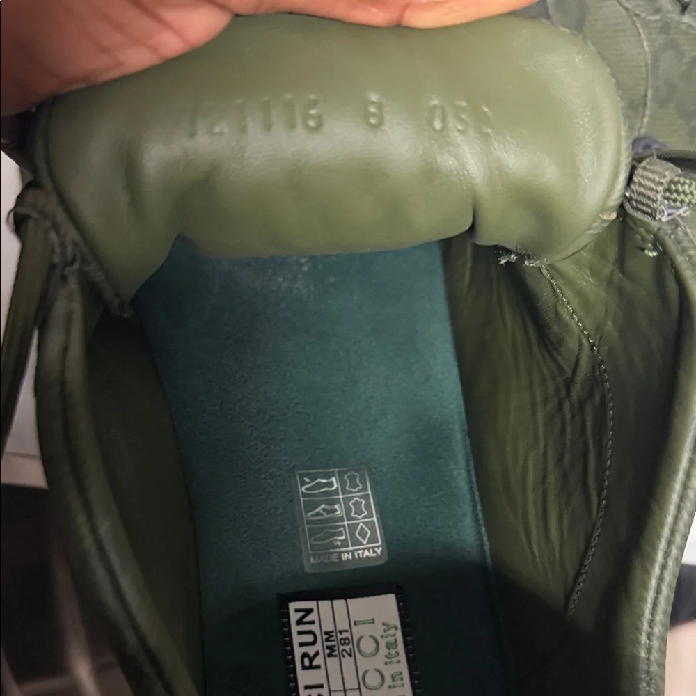 Gucci Dark Green Athletic Shoes - Picture 9 of 12